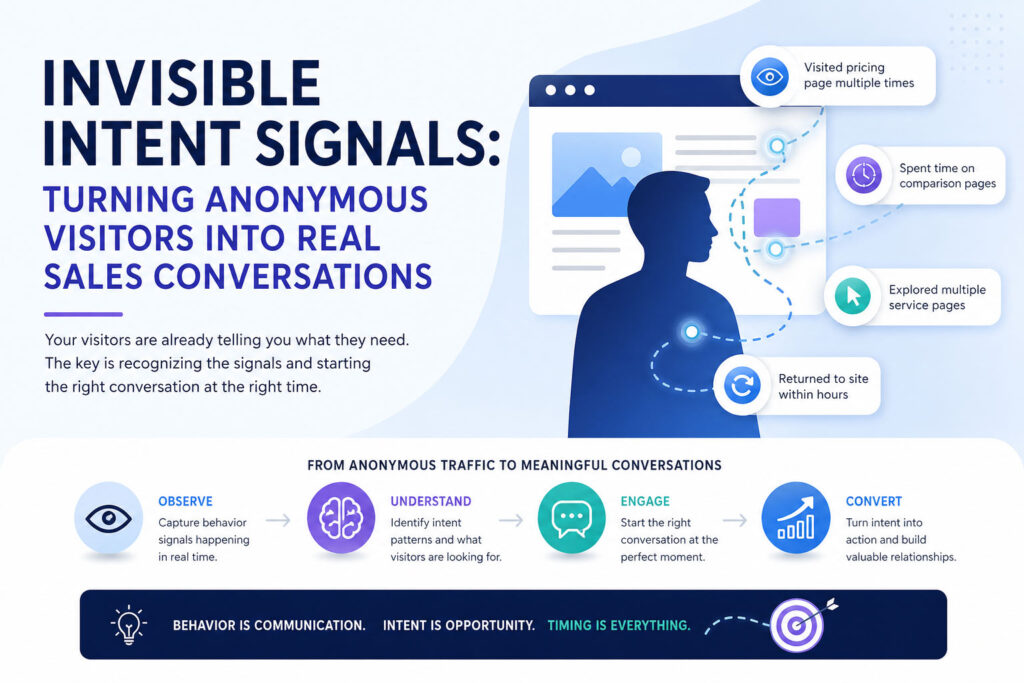 Invisible Intent Signals: Turning Anonymous Website Visitors into Real Sales Conversations